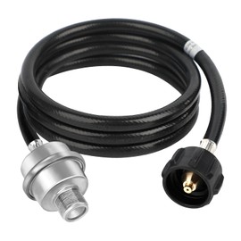 Propane Fuel Filter F273699 with 6FT Hose and QCC1/Type1 Adapter Connect 20-45 lb Propane Tanks, Propane Adapter Hose, Compatible with Mr heater Buddy and Big Buddy