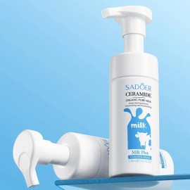 Limpiador Facial Espuma Leche Ceramida Sadoer Blanqueadora Todo Tipo De Piel Día/noche