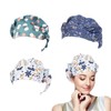 EUYKQNOI 3 Pcs Chef Half Mesh Catering Hats,Hairnets for Kitchen,Unisex
