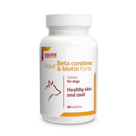 Dolvit Beta Carotene Biotin Healthy Skin Shiny Coat Dogs 90 tablets