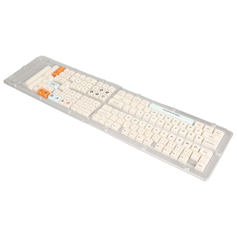 Keyboard Keycaps Orange Blue Beige 128 Keys PBT Theme XDA