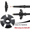 MEETOOT 6pcs Petal Rubber Pole Tip Protectors Trekking Pole Mud