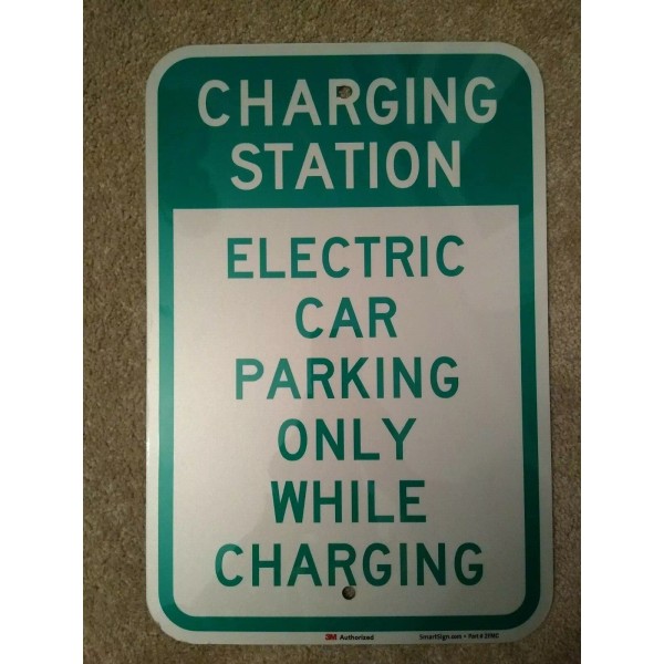 Charging Station: Electric Car Parking Only While Charging