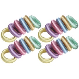 Alpha Living Home Juego de 24 anillos para servilletas de hilo decorativo - Anillos para servilletas a granel - Decoración moderna de mesa para cada ocasión - Boda, fiestas, cenas, uso diario (Multi