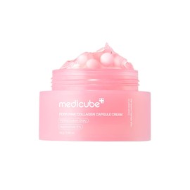 medicube Salmon DNA PDRN Crema de cpsula de colgeno rosa, hidratante facial  Crema hidratante ligera  PDRN, niacinamida para tono de piel desigual,...