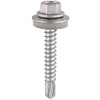 TIMCO Self-Drilling Light Section Screws Exterior Silver with EPDM Washer