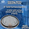 Supplying Demand 3147132 Range Solid Surface Burner 8 Inch -