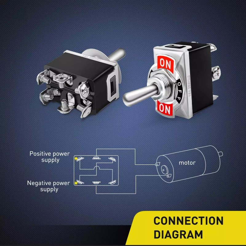 Nilight ON-Off Switch Panel 4 PIN DPST Toggle Switch Panel