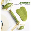 Jade Masage Rodillo Masaje Facial De Jade + Gua Sha