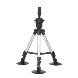 Wig Stand Tripod with Suction Cups Mini Adjustable Mannequin Head Stand Manikin Head Tripod Stand Portable Cosmetology Hairdressing Training Mannequin Head Stand