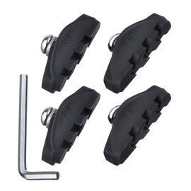 2 Pairs Road Brake Pads with Installation Tool Caliper Brake Blocks 50 mm,Black