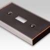 Amerelle 163DDB Century Wallplate, 1 Duplex, Steel, Aged Bronze, 1-Pack