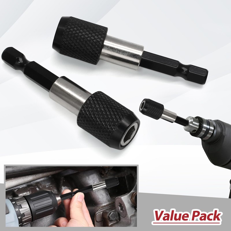 Opfiue 6 Pcs Magnetic Drill Bit Holder,2 Inch Length 1/4