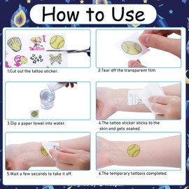 Eiapadeor Wolf Temporary Tattoos Stickers, 170+ Wolf Party Favors Gifts Decorations Supplies, Cool Themed Birthday Baby Shower Tattoos Supplies Men Women