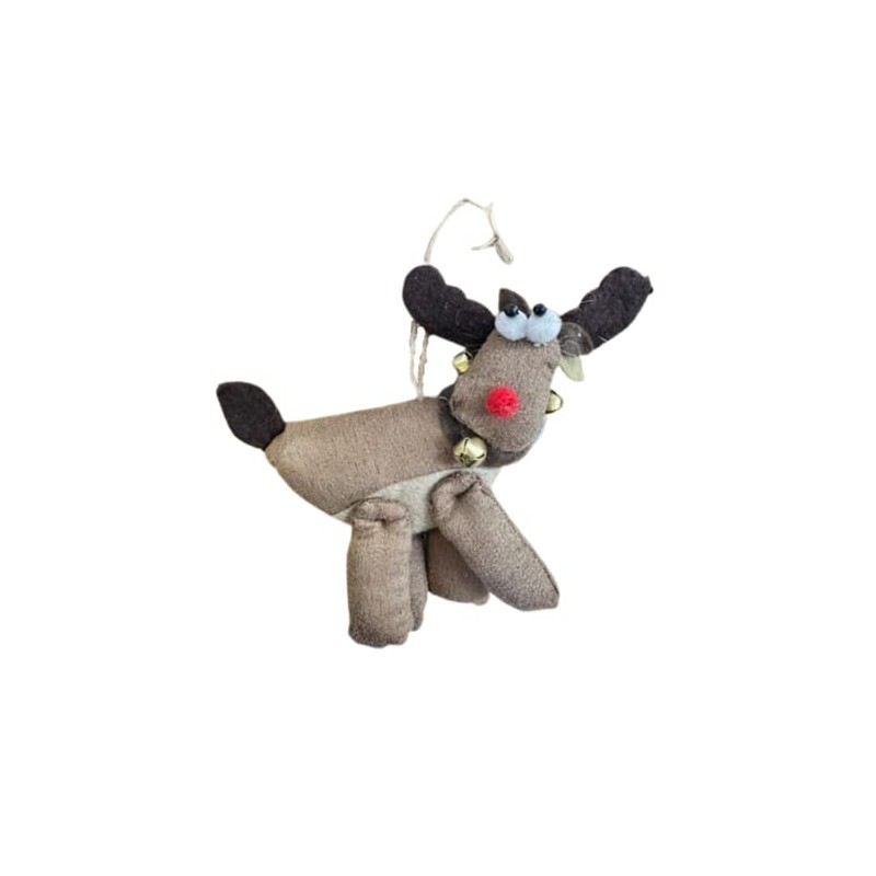 Heaven Sends Fabric Reindeer Christmas Tree Decoration