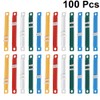 DOITOOL 100pcs Plastic Binding Clips for Loose-Leaf Files Paper Fasteners