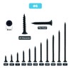 #6 x 5/8" Wood Screw 100PCS Black Phosphate Coated Stainless