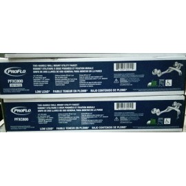 PROFLO PRO FLO PFXC800 TWO-HANDLE WALL MOUNT UTILITY FAUCET, DURABLE CHROME FINISH