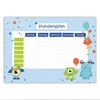 Papierdrachen Timetable DIN A4 Pad – Monster Design – Writeable