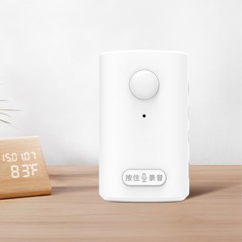 Talking Products, Voice Recordable PIR Infrared Motion Sensor Detector with Multi-Track Playback. Built-in Microphone – Independent Living, Point of Sale Advertising, Door Greeter, Entry Alert