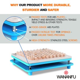 WANANFU Capsule Filling Machine for Size 1 Empty Capsules Vegetarian or Gelatin, Detailed Instructions and Spoon Included