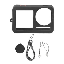 Action Camera Silicone Case Shockproof Anti Scratch Silicone Protective Case with Lens Cover for ACTION 4 3