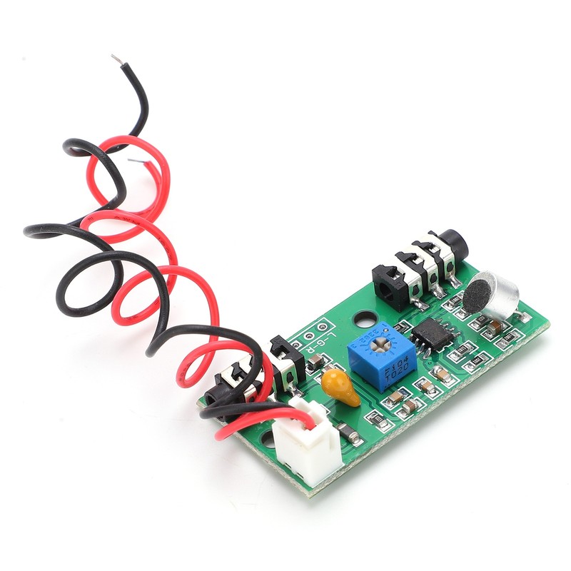 Microphone Board Adjustable Gain Amplifier Module Audio Signal Pickup DC