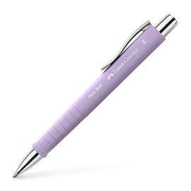 Faber-Castell 241104C - Box of 5 Ballpoint Pens Poly Ball Xb Edition - Sweet Purple