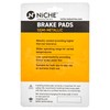 NICHE Front Rear Brake Rotor Pad Semi Metallic Kit For