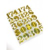 XIAXIN TSS-607G [Waterproof PVC Glitter Processing] Number Sticker Set, Weatherproof,