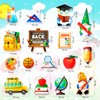 HOWAF 32pcs Welcome Back to School Bulletin Board Decorations, Back