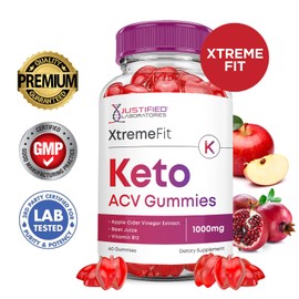 (2 Pack) Xtreme Fit Keto ACV Gummies Advanced Formula 1000MG XtremeFit Keto Gummies Apple Cider Vinegar Formulated with Pomegranate Beet Juice Powder B12 Vegan Non GMO 120 Gummys