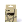 Epson Label Cassette, Metallic Tape LK-6BKP Gold on Black, Durable