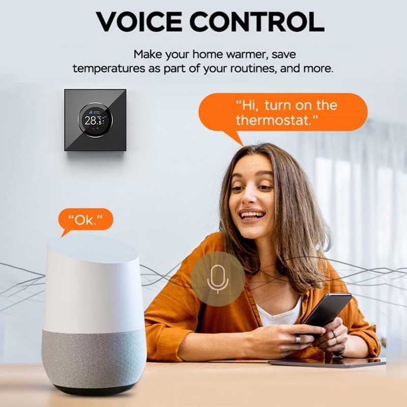 Smart Knob Thermostat, Two Way Rotating Knob, Voice Controller, WiFi,