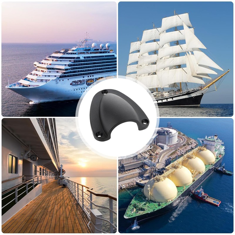 4 Pcs Marine Wire Cable Vent Cover,Nylon Clamshell Hose Vent