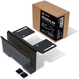 ULTRARM Moodular Add-ons Vertical Laptop Tray [Accessory Only - Requires Moodular Wooden Monitor Stand Slide Rails for Use] Black MSA-VLT