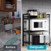 Gmdr Estante Extensible Para Horno De Microondas De 2 Niveles