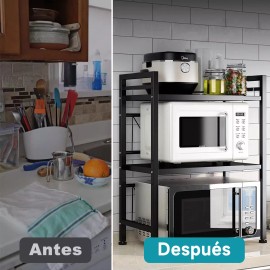 Gmdr Estante Extensible Para Horno De Microondas De 2 Niveles