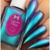 Fallout - blue pink metallic iridescent multichrome nail polish by