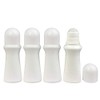 lasenersm 4 Pieces 2.53oz /75ml Empty Refillable Roll On Bottles