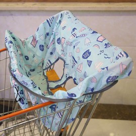 Asiento de Silla de Comedor Infantil Cubierta, Carrito de Compras portátil, Cubierta de Paquete de Silla, Almohadilla Suave para Carrito, Cubierta de Asiento para bebé, Almohadilla Suave para Carrito