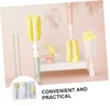 Baluue 2sets Feeding Bottle Cleaning Brush Pacifier Brush Rotating Design
