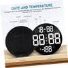 ULTECHNOVO Large LED Wall Clock with Remote Control Round Digital