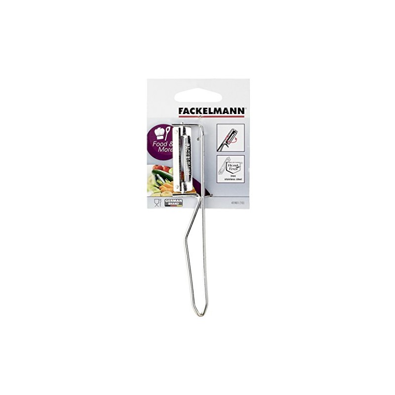 Fackelmann Stainless Steel Universal Peeler, Silver, 15 x 7.9 x