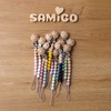 SAMiGO Pacifier Clips for Baby Girls Pacifier Holders Silicone Paci
