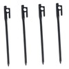 Outanaya 4pcs Iron Tent Pegs Ground Stakes for Camping Beach