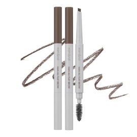 Rom& Hanall Flat Eyebrow Auto Pencil 0.17g, C2 Gray Stoff, 2 pcs / 롬앤 한올 플랫 아이브로우 오토펜슬 0.17g, C2그레이스토프, 2개