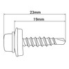 SKIR'CO (Pack of 50) Roofing Screws, Hexagonal Head, 4.8 x