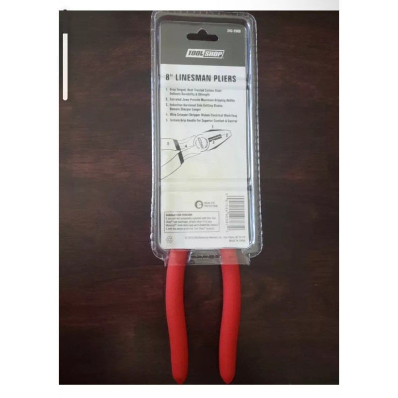 Tool Shop 8" Linesman Pliers Tool Shop BRAND NEW!!!