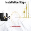 YUPVM 2Pcs Non-Ticking Quartz DIY Wall Clock Movement Mechanism Kit